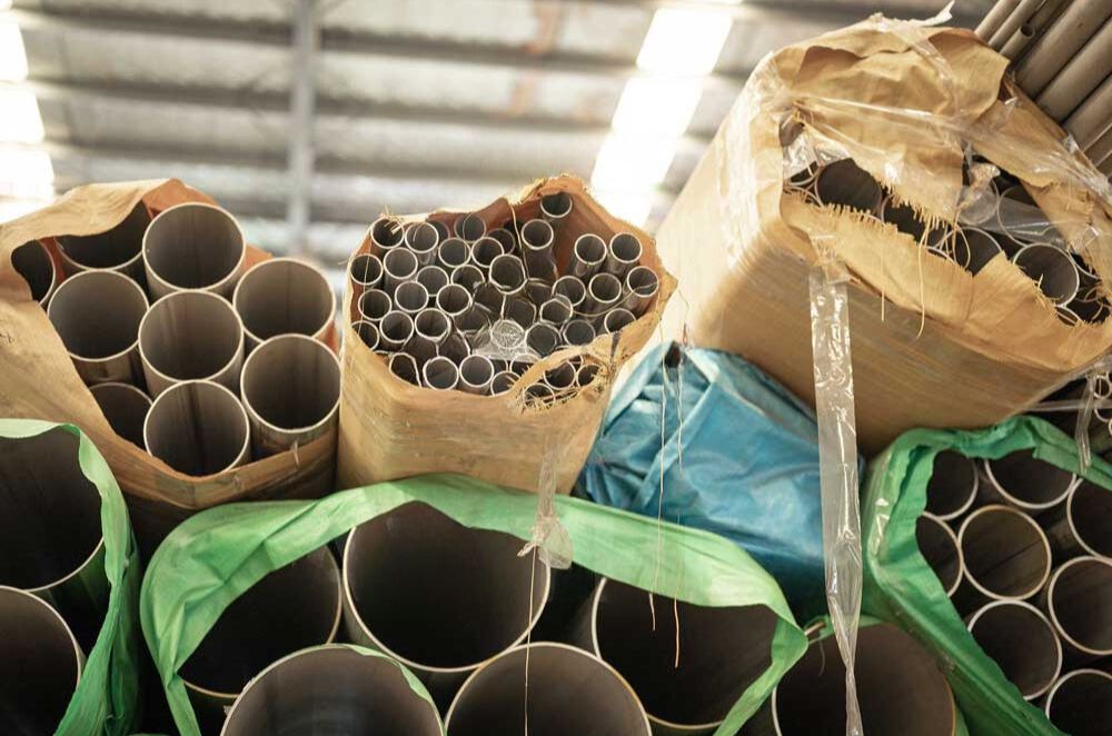 photo of nickel alloy pipes