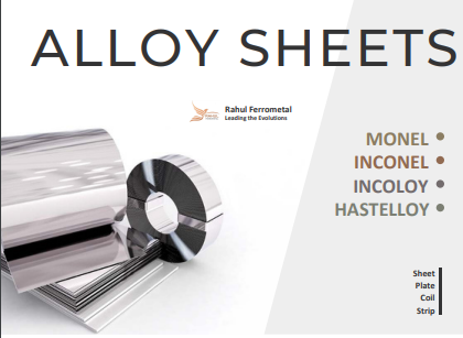 catalogue of nickel alloy sheets